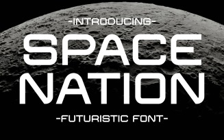 Space Nation - Futuristic Font