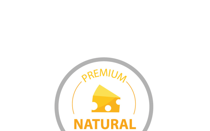 Vintage retro label cheese logo design Logo Template