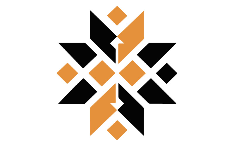 Abstract logo design silhouette art Illustration