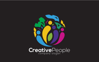 Creative people Logo Design template