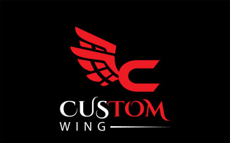 Custom Wing Logo & Letter C Wing Logo