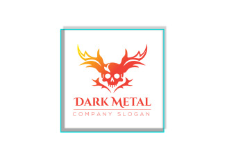 Dark Matel Logo & Skull Logo Design