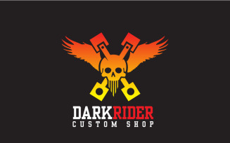 Dark Righter & Skull Righter Logo design 2