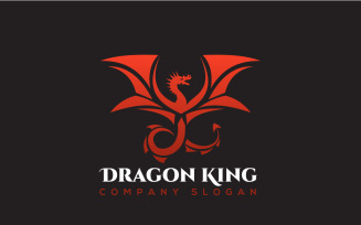 Dragon king Logo Design Template