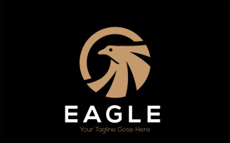 Eagle Circle Logo & Sky Animal Logo