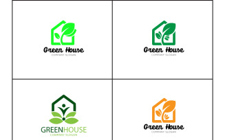 Green House & Nature house Logo Design