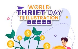 11 World Thrift Day Illustration