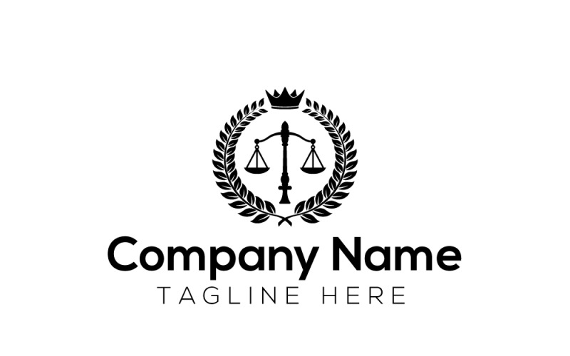 Law Office & Law Academy Logo Logo Template