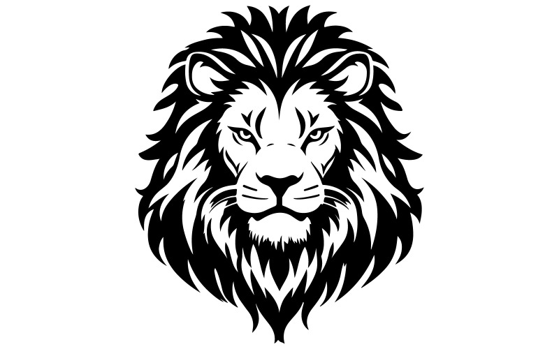 Lion silhouette vector illustration Illustration