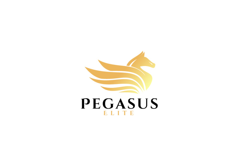 Pegasus Logo & Horse Wing logo design Logo Template
