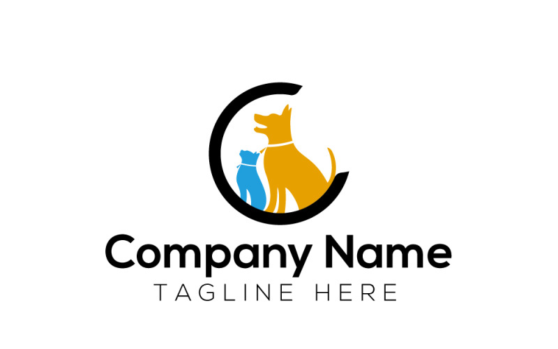 Pets Care & Animal Shop Logo Logo Template