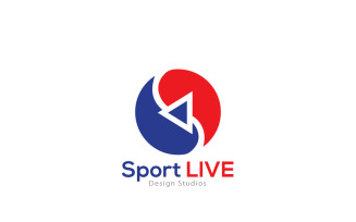 Sport Live Logo & Circle Sport Live logo