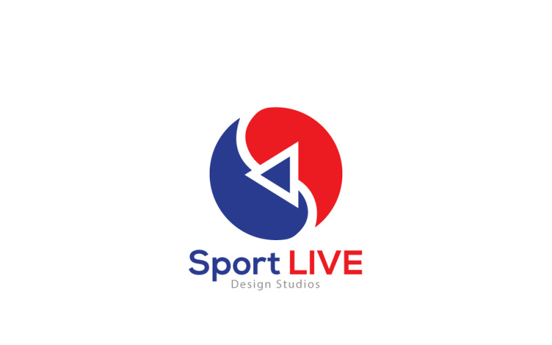 Sport Live Logo & Circle Sport Live logo Logo Template