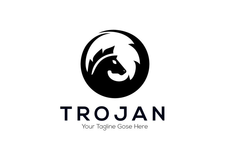 Trojan horse Logo & animal Logo Logo Template