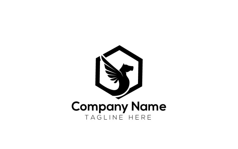 Pegasus Logo & Horse Wing Logo Design 2 Logo Template