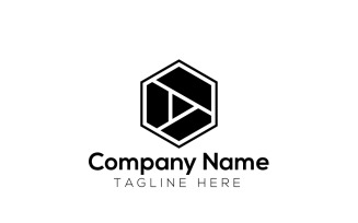 Play Cube & Entertainment Logo Design Template 2