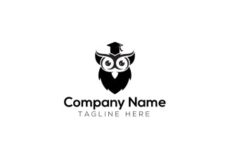 Smart Owl Logo Design Template