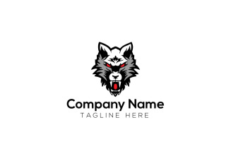 Wolf Games Logo Design Template