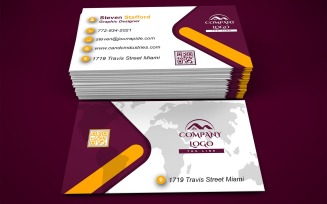 Business Card Template - E-card Template with Customizable Designs - 561