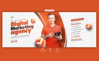 Digital Marketing Agency Banner Cover Template Design