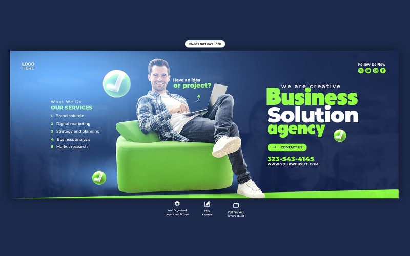 Digital Marketing Agency Banner Cover Template Social Media