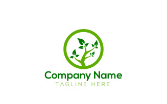 Eco Green Logo Design Template 3