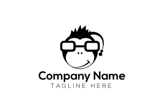 Geek Monkey Logo Design Template