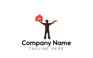 Home Building Logo Design Template