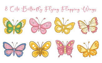 8 Cute Butterfly Insect Animal