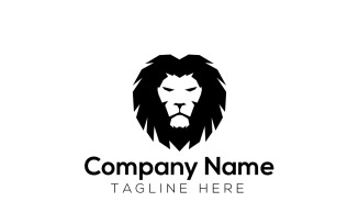 Minimal Lion Logo Design Template 2