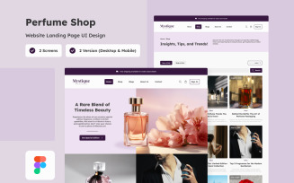 Mystique - Perfume Shop Landing Page