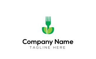 Organic Fresh Food Logo Design Template