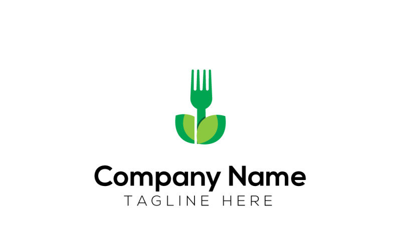 Organic Fresh Food Logo Design Template Logo Template