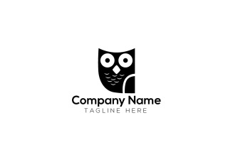 Smart Owl Logo Design Template 4