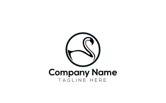 Swan Logo Design template 2