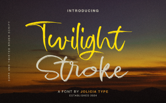 Twilight stroke | Brush Script Font