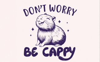 Don't Worry Be Capy PNG, Swag Capybara PNG, Chill Vibes, Capybara Shirt PNG, Digital Download, Cute