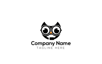 Owl Talk Logo Design Template