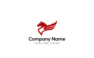 Pegasus Logo & Horse Wing Logo Design 3