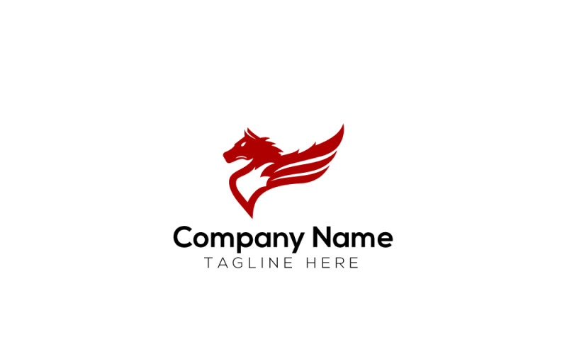 Pegasus Logo & Horse Wing Logo Design 3 Logo Template