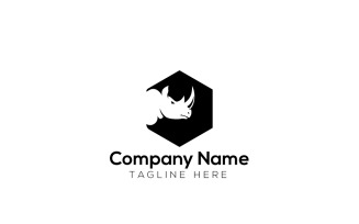 Rhino Logo Design Template 3