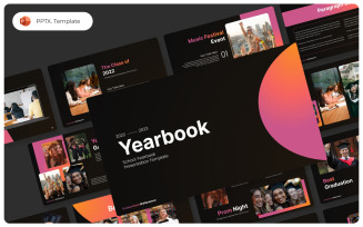 School Yearbook PowerPoint Template