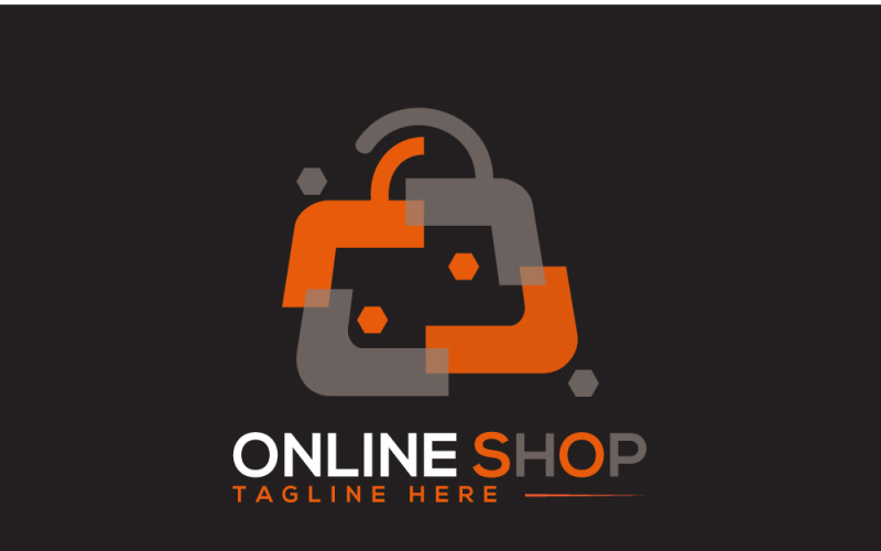 Online Shop Logo Design Template 4 Logo Template