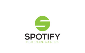 Spotify Logo & Letter S Logo Design Template