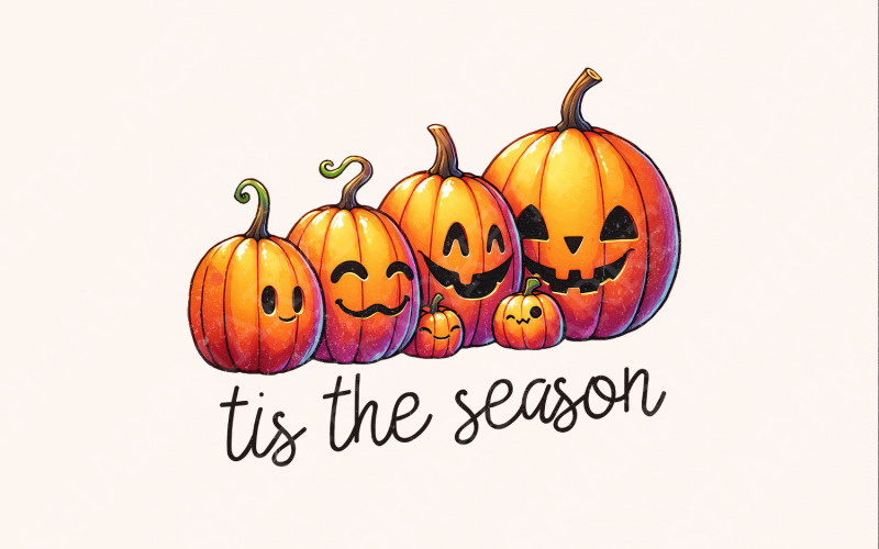 Tis the Season PNG, Fall PNG, Pumpkin Sublimation, Fall PNG, Thanksgiving, Autumn png, Hello Illustration
