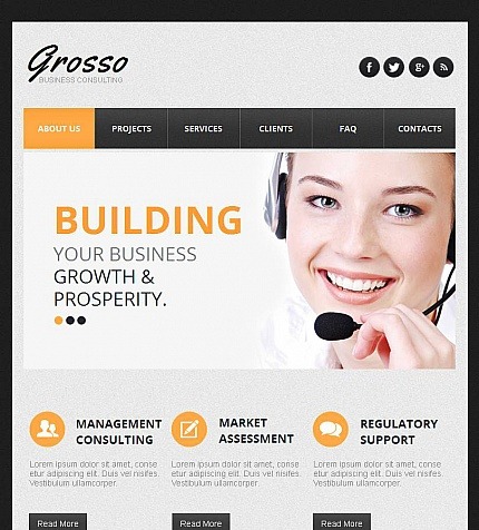 Consulting Premium Facebook HTML CMS Template Big Screenshot Consulting Facebook HTML CMS Template Facebook Screenshot