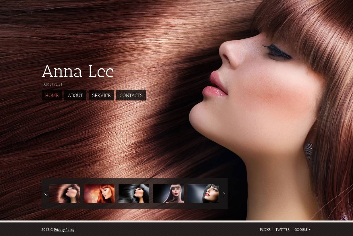 hair salon moto cms html template 44622