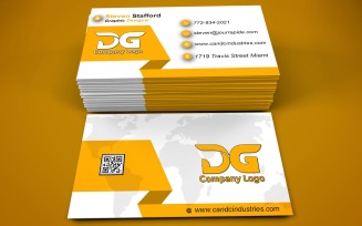 Business Card Template - E-card Template with Customizable Designs - 572