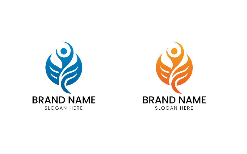 Eco human fitness logo-09-323 Logo Template