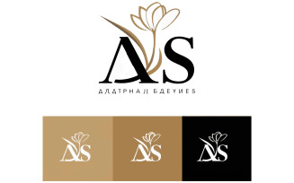 A logo design featuring the letters A and S